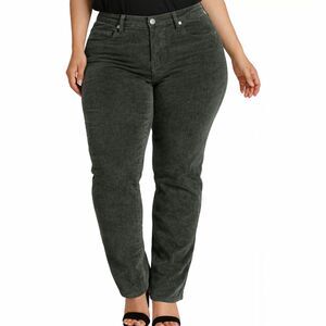 JAG Ruby Corduroy Pants 20W Plus Size Black Straight Leg Cabincore Dark Academia